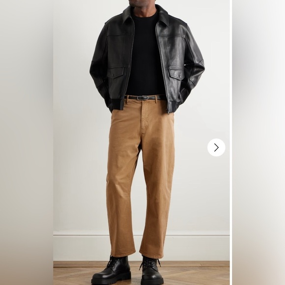 Nili Lotan Carpenter Slouchy Pants Men Size 29 Cotton Twill Khaki Tan - Picture 12 of 14